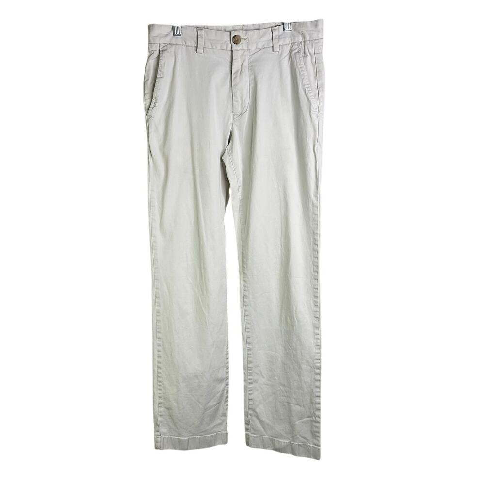 Vineyard Vines Breaker Pants Men 28x32 Chino Classic Khaki Cotton Preppy Stretch